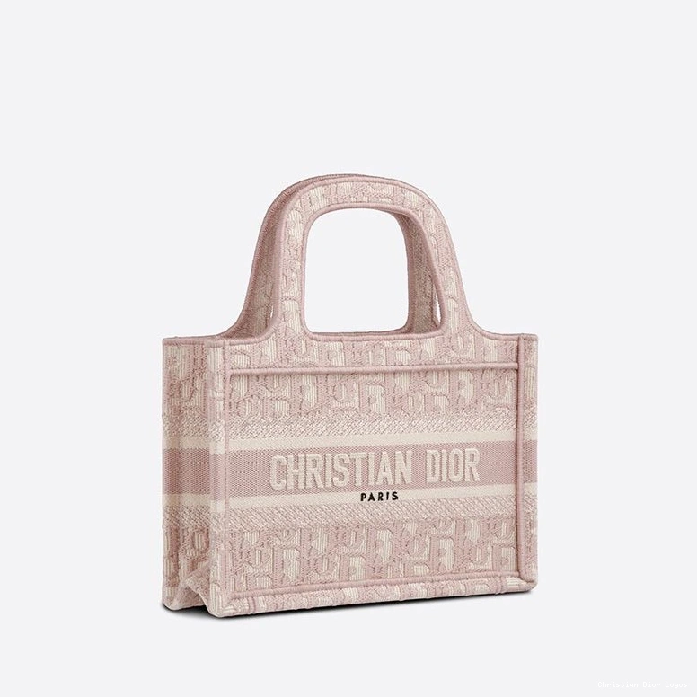 Cheap Tote Pink Motif Book Canvas Oblique Mini Dior 0802 Luxury